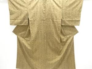 抽象模様織出し手織り紬着物